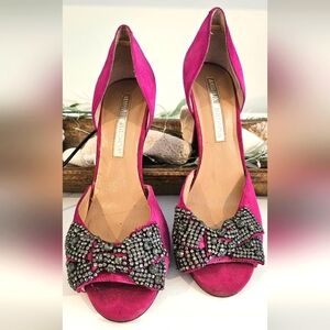 🪻AUDREY BROOKE OPEN TOE HEELS🪻